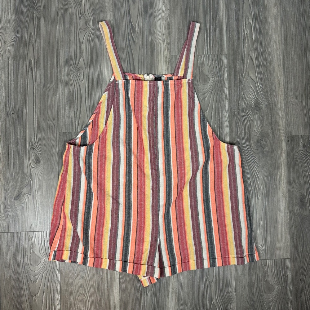 Emery Rose Multicolored Striped Romper One Piece‎ - SIZE 2XL Beach Vacation